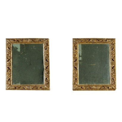 Pair of Baroque Wall Mirrors Italy 18th Century