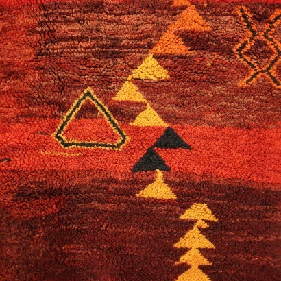 Vintage Carpet Cotton Wool Morocco 2000s