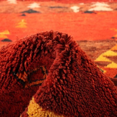 Vintage Carpet Cotton Wool Morocco 2000s