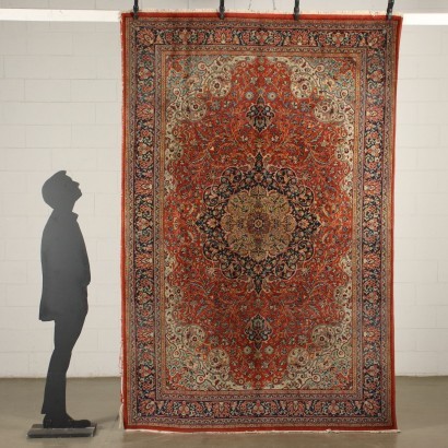 Mechanical Carpet Wool Cotton Italy 1990s