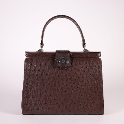 Vintage Ostrich Leather Bag 1970s