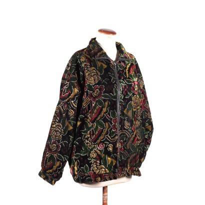 Velvet Floral Jacket 1980s