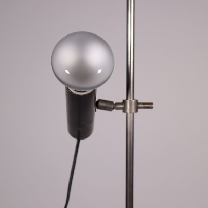 Lamp Enamelled Aluminum Metalic Marble Italy 1960s