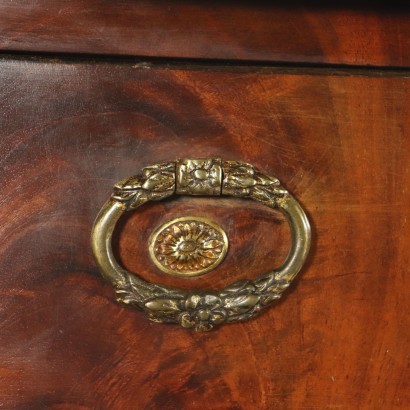 English George III Sideboard Mahogany Maple Ebony Bro Brass About 1790
