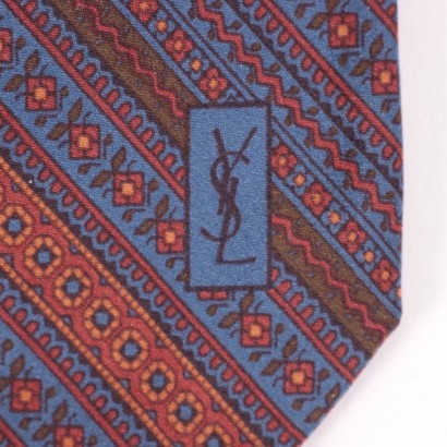 Cravate Vintage YSL Soie pure France Années 60-70