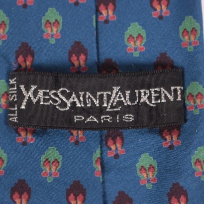 Vintage YSL Krawatte Seide Frankreich 1970er-1980er