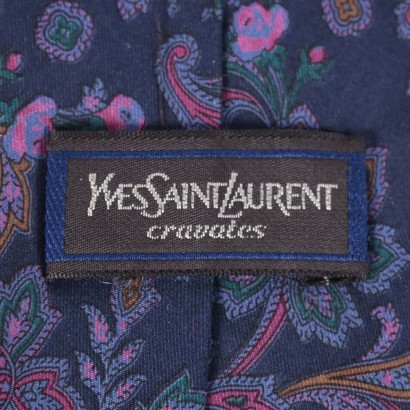 Vintage YSL Krawatte Seide Frankreich 1960er-1970er