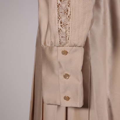 Robe Longue Vintage Soie Italie Années 1970-1980