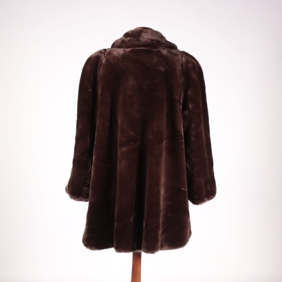 Vintage Faux Fur Coat Italy 1990s