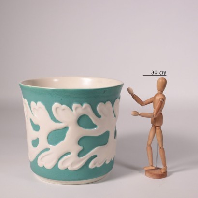 G. Gariboldi Vase Keramik Italien 1950er
