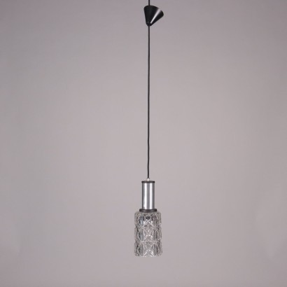 Lamps Enamelled Aluminum Glass Italy 1960s Italian Production
