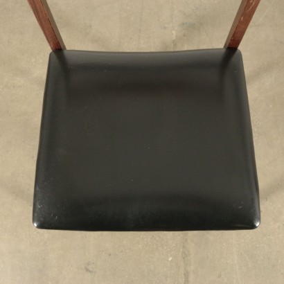Chairs Sessiile Oak Foam Leatherette Italy 1960s Italian Production