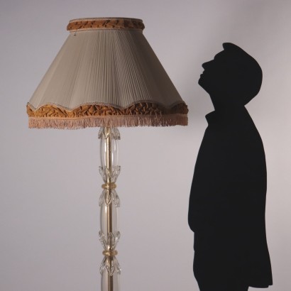 Floor Lamp Brass Murano Glass Italy 20th Century
