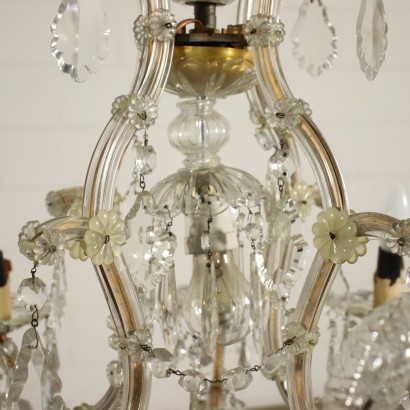 Maria Theresa's Style Chandelier Glass Italy 20th Century