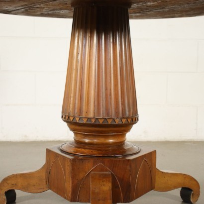 antiguo, mesa, mesa antigua, mesa antigua, mesa italiana antigua, mesa antigua, mesa neoclásica, mesa del siglo XIX, mesa de restauración lombarda