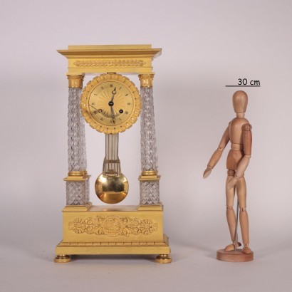 Charles X Clock Crystal Gilded Bronze France About 1830