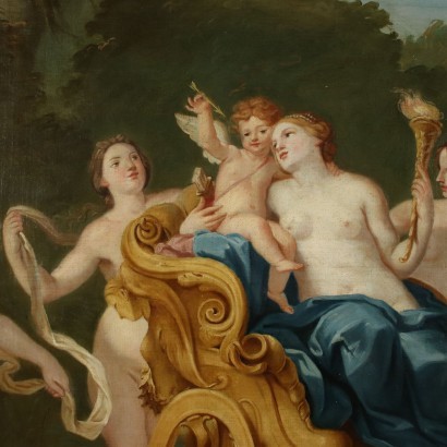 Triumph Of Venus Oil On Canvas Late '700 Early '800