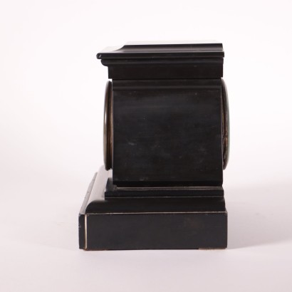 Table Clock Black Marble France 19th Century