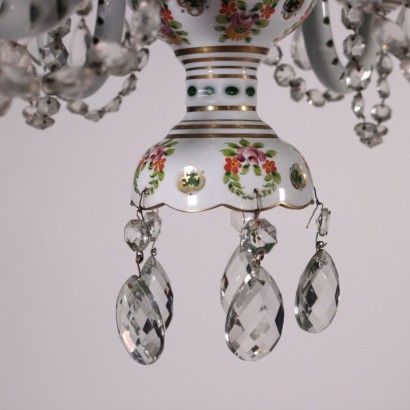 antique, chandelier, antique chandeliers, antique chandelier, antique Italian chandelier, antique chandelier, neoclassical chandelier, 19th century chandelier, Bohemian Painted Glass Chandelier