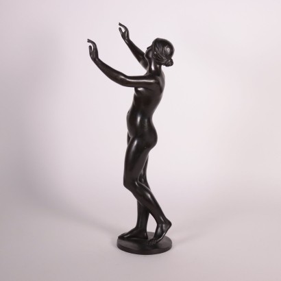 Female Nude Bronze Germany 20th Century Eugen SChlipf