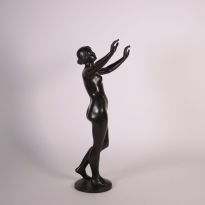 Female Nude Bronze Germany 20th Century Eugen SChlipf