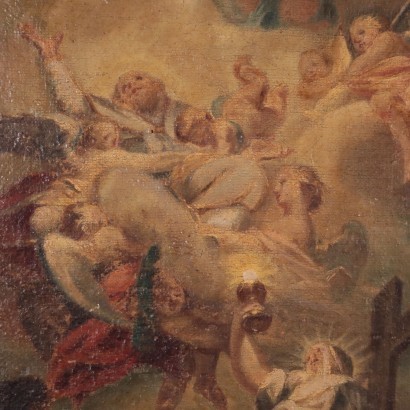 Allegoria della Fede, con la Santa Trinità, Maria Assunta e S.Nicola in gloria.