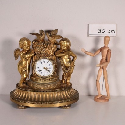 antike, Uhr, antike Uhr, antike Uhr, italienische antike Uhr, antike Uhr, neoklassizistische Uhr, 19. Jahrhundert Uhr, Pendeluhr, Wanduhr, Tischuhr E. Mignot à Pa