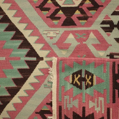Kilim Carpet Cotton Wool Turkey 1990s