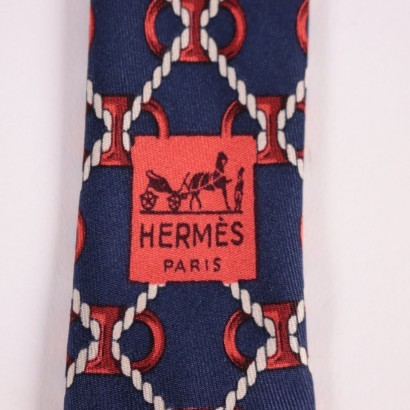 Vintage Hermès 682 OA Tie Silk Paris France