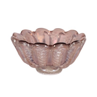 Barovier Bowl Glass Murano Italy 1940s