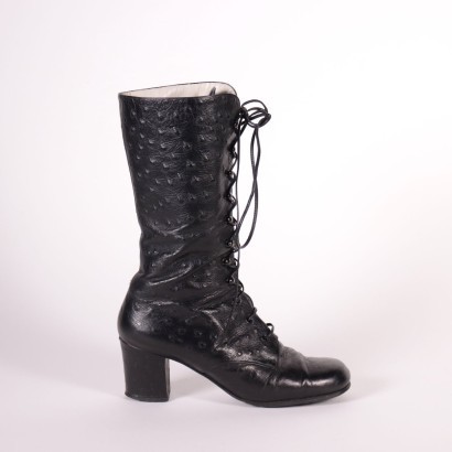 Vintage Boots Leather Italy 1960s