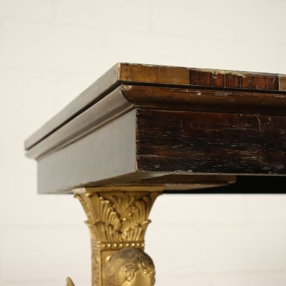 Table Basse Napoléon III Palissandre Bronze - Italie XIX Siècle