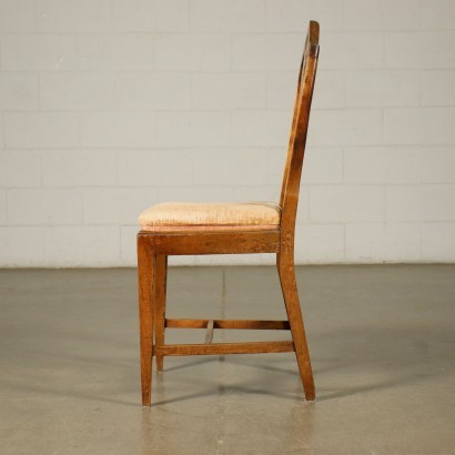 Antik, Stuhl, antike Stühle, antiker Stuhl, antiker italienischer Stuhl, antiker Stuhl, neoklassizistischer Stuhl, Stuhl des 19. Jahrhunderts, Gruppe von fünf Verzeichnisstühlen