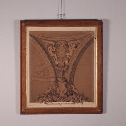 Cadres Empire avec Imprimés Pyrus - Italie XIX Siècle