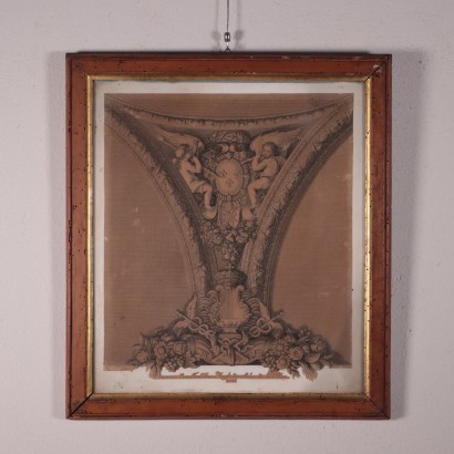 Cadres Empire avec Imprimés Pyrus - Italie XIX Siècle