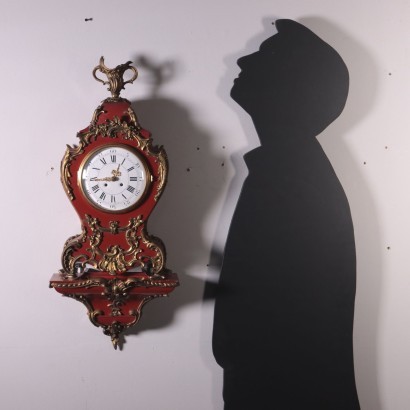 Barocchetto Revival Clock with Shelf Switzerland 20th Century