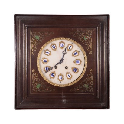 Wall Pendulum Clock Solid Poplar Solid Fir France 19th century