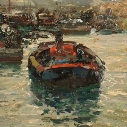 Ezelino Briante Oil on Canvas Italy 20th Century
