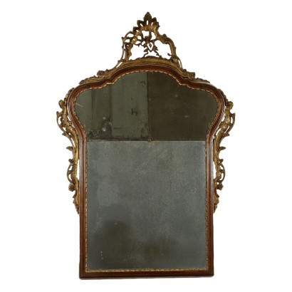 Venetian Barocchetto Mirror Walnut Italy 18th Century