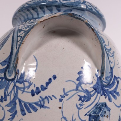 Two-Handles Vase Ceramic North of Italy 19th-20th Century