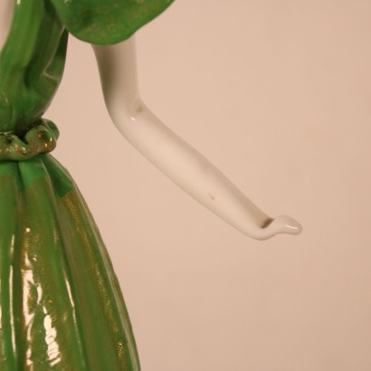 Female Figure Statue Blown Glass Murano Italy 1960s