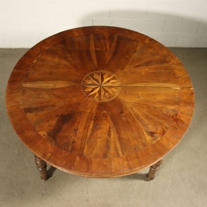 Antiquität, Tisch, antiker Tisch, antiker Tisch, antiker italienischer Tisch, antiker Tisch, neoklassizistischer Tisch, Tisch aus dem 19. Jahrhundert, lombardisch-venetischer ausziehbarer Tisch