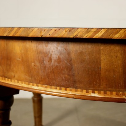antiguo, mesa, mesa antigua, mesa antigua, mesa italiana antigua, mesa antigua, mesa neoclásica, mesa del siglo XIX, mesa extensible Lombard-Veneto