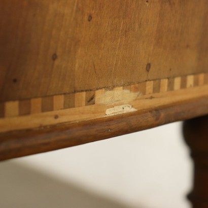 antiguo, mesa, mesa antigua, mesa antigua, mesa italiana antigua, mesa antigua, mesa neoclásica, mesa del siglo XIX, mesa extensible Lombard-Veneto