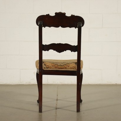 Group of 6 Louis Philippe Chairs Mahogany Padded France 19th Century