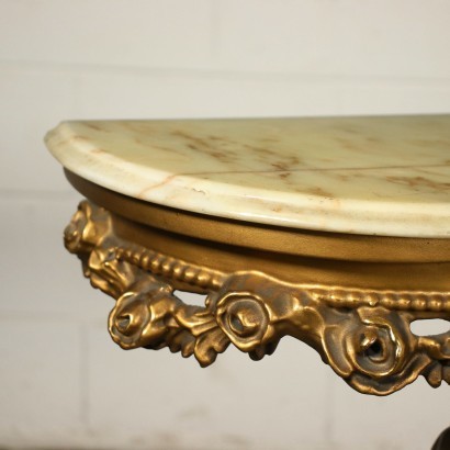 Revival Console Marble Resin Italy 20th Century