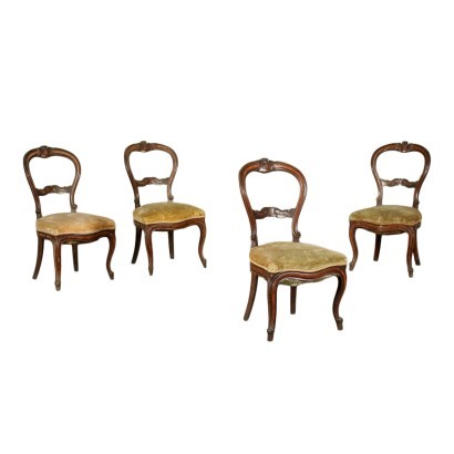 Group of Four Louis Philippe Chairs