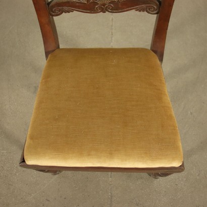 antik, Stuhl, antike Stühle, antiker Stuhl, antiker italienischer Stuhl, antiker Stuhl, neoklassizistischer Stuhl, Stuhl des 19. Jahrhunderts