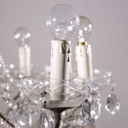 Chandelier in The Style of Maria Theresa Glass Italy 20th Century