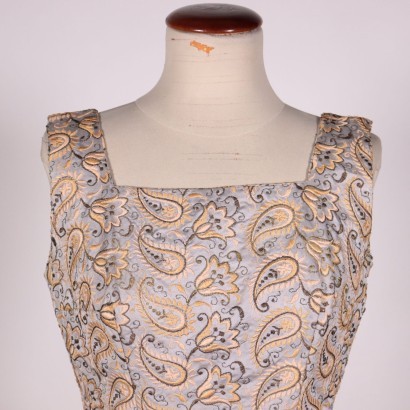 Vintage Embroidered Cocktail Dress Italy 1950s-1960s